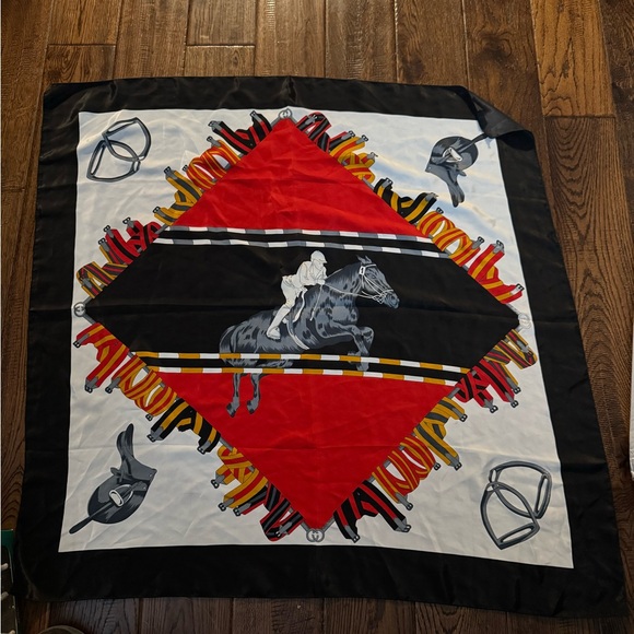 Gucci Accessories - VTG Gucci Equestrian Silk Jockey Horseback Rider Scarf